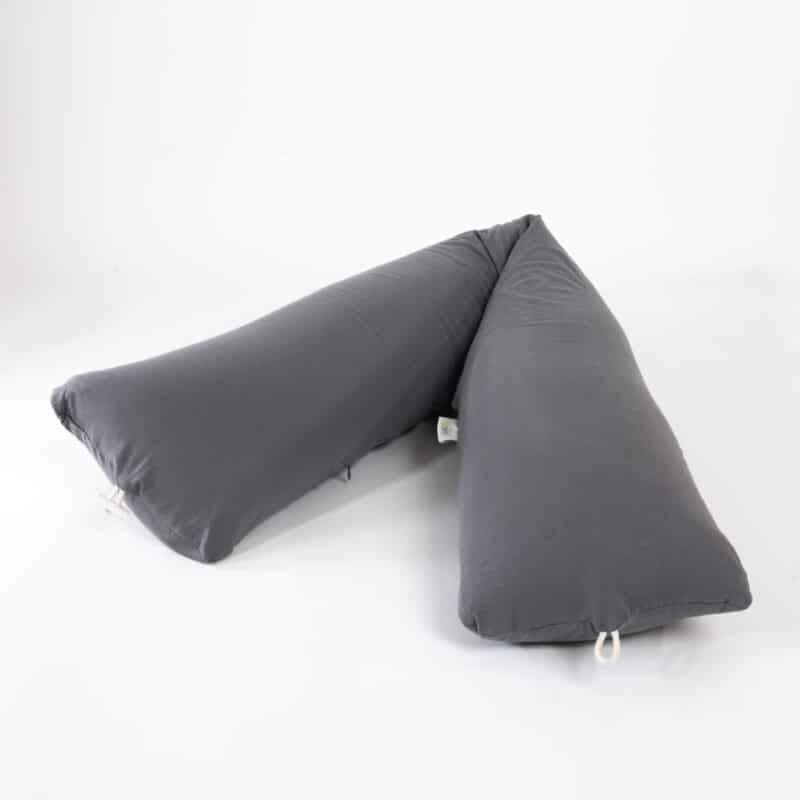 Grey pregnancy pillow and nursing pillow from B'Comphy