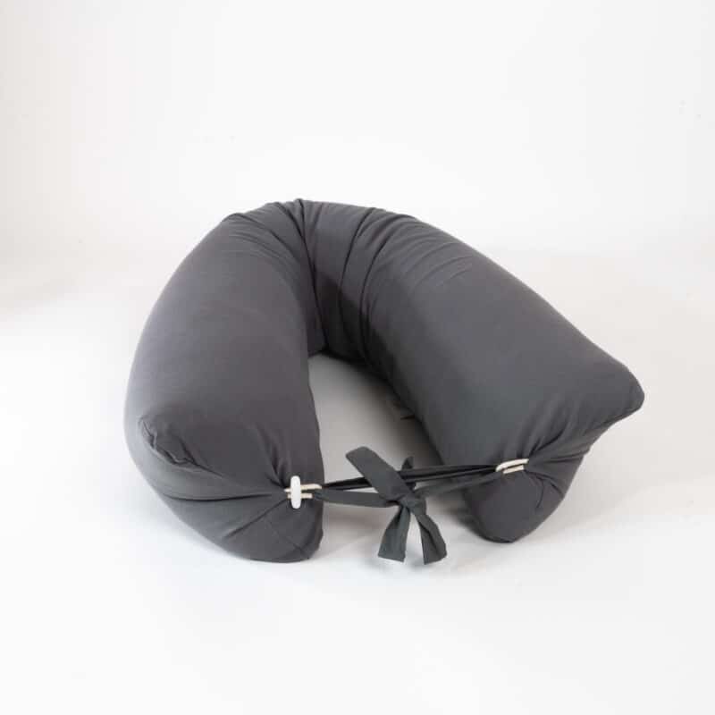 Grey pregnancy pillow and nursing pillow from B'Comphy